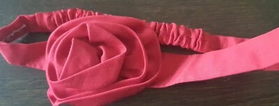 Janie & Jack Newborn Baby One Size Red Rosette flower Headband no silky tag - Image 1 of 3