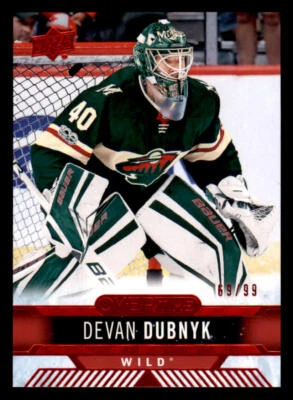 2017-18 Upper Deck Overtime Red #98 Devan Dubnyk /99 - Image 1 of 2