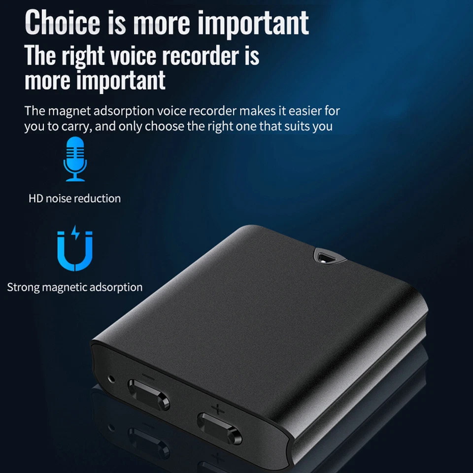 Hidden Spy Voice Activated Recorder Digital Audio Dictaphone Recording Device - Image 1 of 4