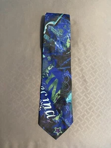 Herren Krawatte blau grün lila abstraktes Design NEU - Bild 1 von 4