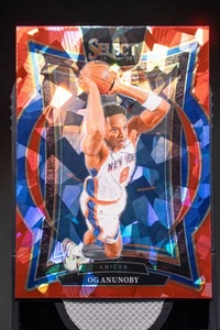 2024-25 Panini Select OG Anunoby #11 Red Cracked Ice Prizm Concourse - Bild 1 von 2