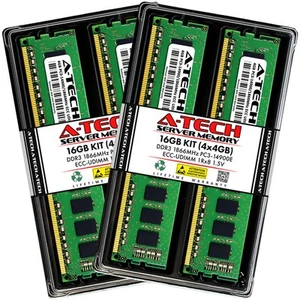 16GB 4x 4GB PC3-14900E ECC UDIMM Lenovo ThinkStation P300 Tower Memory RAM - Picture 1 of 5