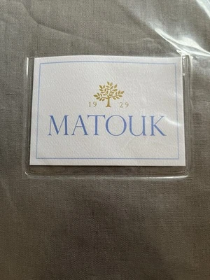 NEW! USA MADE Matouk 4pc KING Sheet Set 100% Italy LINEN Hemstitch PLATINUM $975 - Image 1 of 3
