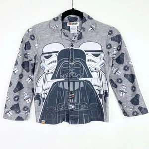 Star Wars Lego Stormtrooper Pajama Shirt Top Size 8 Kids Youth - Picture 1 of 6