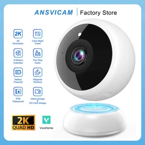 2K WiFi IP Camera Magnetic Battery Security Camera Indoor/Outdoor with Color Cam - Picture 1 of 14