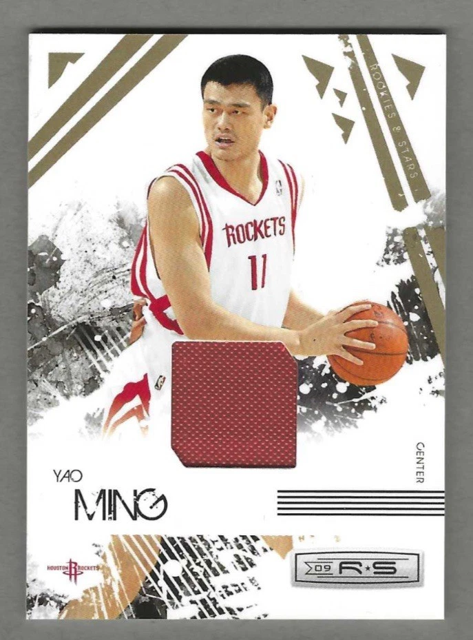 2009-10 Panini Rookies & Stars - Yao Ming #31 GAME WORN JERSEY SWATCH #’d /250 ! - Image 1 of 4