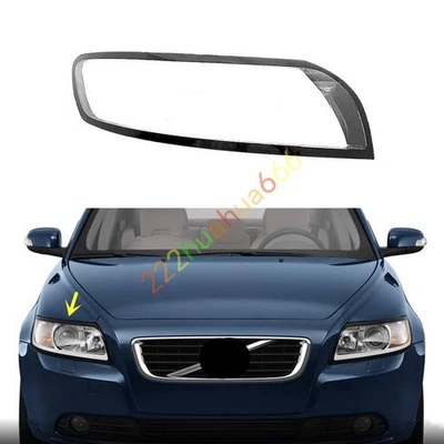 Lente del faro delantero derecho carcasa transparente + pegamento sellador para Volvo S40 2006-2012 Foto 1 de 4