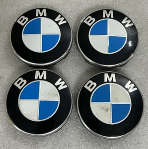 BMW GENUINE FACTORY ORIGINAL CENTER CAPS 6783536-03  SET OF 4 - Picture 1 of 12