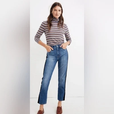 Jean Madewell para mujer The Perfect Vintage terciopelo esmoquin edición a rayas talla 27 Foto 1 de 4