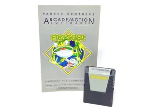 Cartucho Frogger Commodore 64 y manual original, Parker Bros. 1983, sin caja, EX - Imagen 1 de 8
