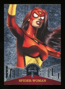 2017 Fleer Ultra Marvel Spider-Man Marvel Metal #MM9 Spider-Woman Base - Foto 1 di 4