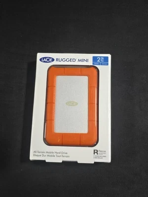 LaCie - Rugged Mini 2TB External USB-C, USB 3.2 Gen 1 Portable Hard Drive Orange - Image 1 of 4