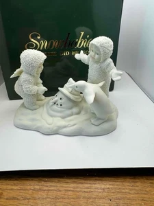 Vtg Dept 56 Winter Tales Snowbabies "where Did He Go?" Original box 68411 - Picture 1 of 1