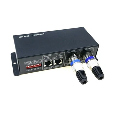 DC12V~24V LED RGBW DMX 512 Controller Decoder Dimmer 4 Channel 8A Stripe Light E - Image 1 of 4
