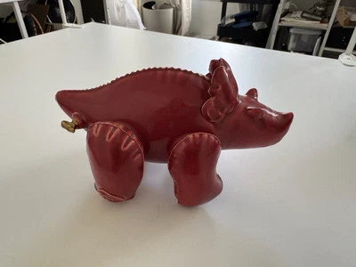 Escultura Triceratops roja “inflable” Brett Kern - Rara  Foto 1 de 4