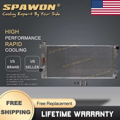 3Row SPAWON Aluminum Radiator For Ford Lobo F150 Expedition Mark 2009-2014 V8 - Image 1 of 4