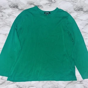 Suéter Lauren Ralph Lauren Etiqueta Verde Manga Larga Verde Jaspeado Mujer 2X - Imagen 1 de 7