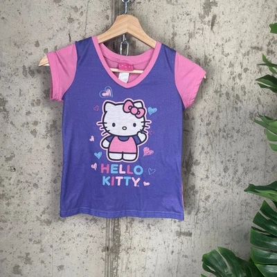 Hello Kitty Kid's Vintage Girls Youth 8 Baby Tee y2k - Image 1 of 4