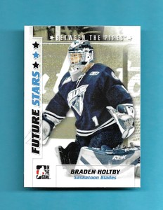 2008 ITG Between The Pipes FUTURE STARS RC Card # 5 BRADEN HOLTBY EXCEPTIONAL!