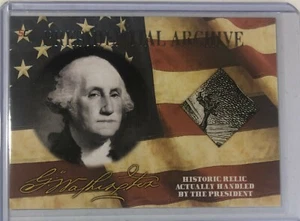 GEORGE WASHINGTON  WORD FROM THE PRESIDENT POTUS SIGNED DOCUMENT RELIC CUT EAGLE - Picture 1 of 8