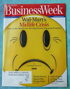 BUSINESS WEEK Magazine April 2007 WAL MART Martha Stewart Frowny Face Rudy Giuli - Picture 1 of 3