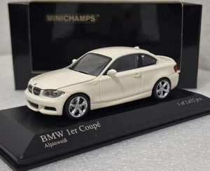BMW 1-Series Coupe E82 2007 Alpine White 1:43 Minichamps 431026220 RARITY!! (2) - Picture 1 of 20
