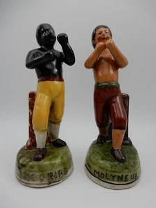 Boxing Statuine Molineaux Molineaux VS Cribb Bare Knuckle Pugilista Porcellana - Foto 1 di 23