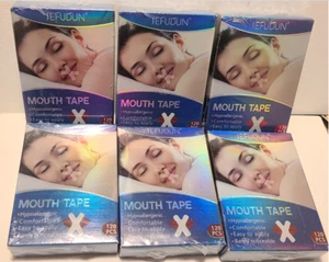 6 packs Mouth Tape strips Hypoallergenic 720 pcs / (120 each pack) NEW - Picture 1 of 1