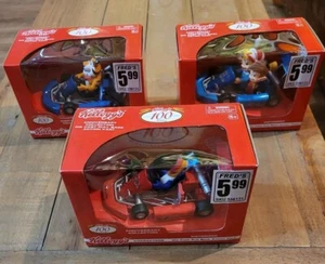 3 KELLOGGS PULL BACK GO KART 100° Anniversario Snap Crackle Pop Rice Krispies - Foto 1 di 7