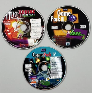 Vintage 1990s Zodiac Game Pack Vol II III IV Windows PC CD-ROM 3 Discs - Picture 1 of 6