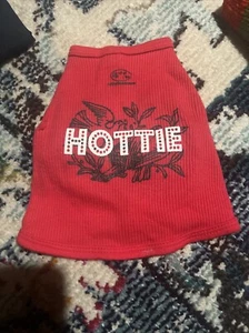 Dog Designer Shirt Top S Ruff Ruff Red Hottie - Picture 1 of 3