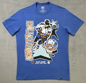 New York Islanders Hockey T-Shirt Blue Men’s ‘47 Brand Size Small NEW - Picture 1 of 8