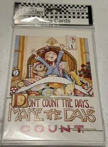 Mary Engelbreit Vintage Set of 8 Blank Note Cards & Envelopes Count The Days - Picture 1 of 7
