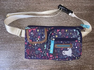 Riñonera Lily Bloom Bandolera Cinturón Bolso Azul Marino Unicornios Patrón Flores Foto 1 de 4