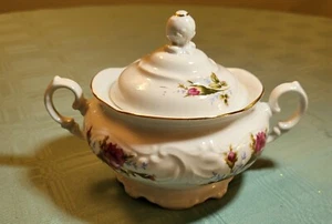 Wawel China Moosrose Zuckerdose mit Deckel Made in Poland - Bild 1 von 6