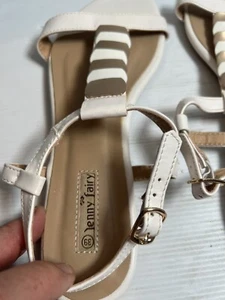 Jenny Fairy Size 39 Cream & Gold Slingback Synthetic Women Sandal Shoes - Picture 1 of 10