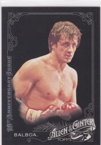 ROCKY BALBOA 2015 Topps Allen & Ginter's #258 Card BLACK ISSUE VARIATION $$ RARE