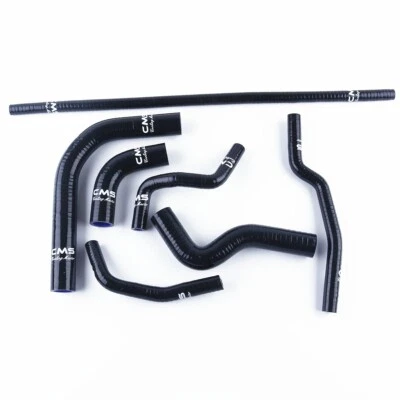 Negro para Suzuki Samurai 1986-1995 1,3 L silicona radiador refrigerante y manguera de calefacción Foto 1 de 4