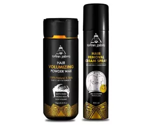 Urbangabru Hair Removal Cream Spray (200 ML) + Hair Volumizing Powder Wax (10g) - Picture 1 of 9