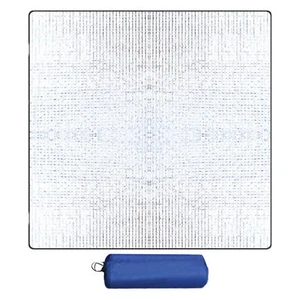 Tent Mat For Camping 76 x 70 in Double-Sided Insulating Aluminum Foil Picnic Pad - Picture 1 of 12