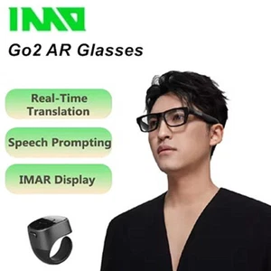 INMO GO 2 GO2 Wireless AR Smart Glasses AI Translation Glasses Bluetooth Ring - Picture 1 of 17