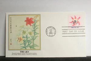 USPS FDC #1879 – 1981 18c Flowers: Lily Fleetwood Cachet ST1197 - Picture 1 of 3