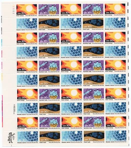 Scott #2006-2009a Knoxville World Fair Sheet of 50 Stamps - MNH UL Solar E 1st - Picture 1 of 2