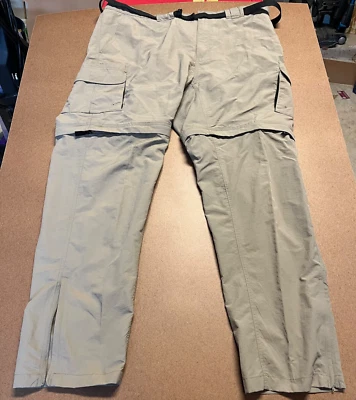 Magellan Convertible Pants Mens 2XL Beige Fish Gear Lightweight Outdoor Hiking - Image 1 of 4