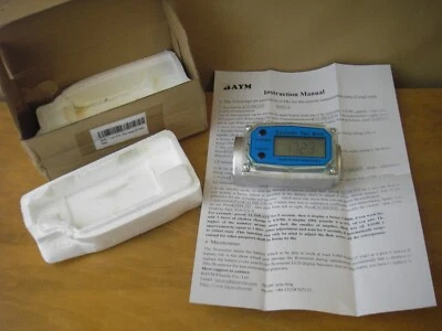 New: BAYM Turbine Fuel Meter Electronic. 1"FNPT.  10-100L/Min Oil Flowmeter - Image 1 of 4