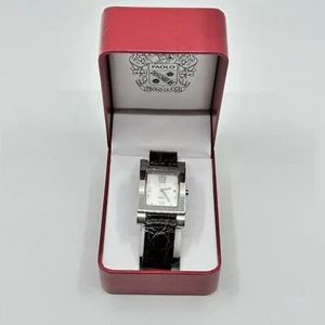 RARE Paolo Gucci Men's Designer Watch Silver Tone wristwatch - Picture 1 of 5