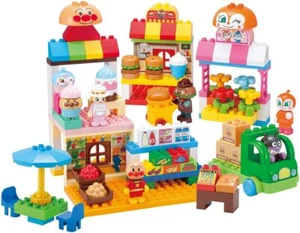 BANDAI Anpanman Block Lab ANPANMAN & Everyone's Store Plenty Block DX w/Tracking - Picture 1 of 7
