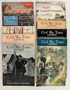 Vintage Civil War Times ILLUSTRATED Magazines 1962-66, lot of 10, Very Good - Imagen 1 de 18