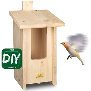 Nesting Box Kit DIY After Nabu Robins Wooden Weatherproof Gift Idea - Picture 1 of 8
