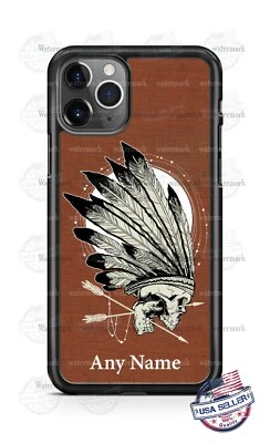 征服者印度首席骷髅头饰手机壳 适用于 iPhone 三星 LG 谷歌 — 第 1/4 张图片